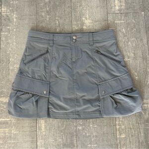 Athleta Gray Skort Cargo Pockets Sz 2